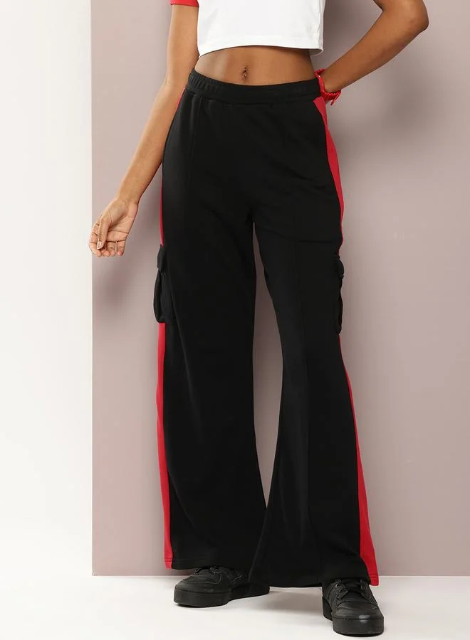 ديلينجر بنطال قطن ناعم بأرجل واسعة للنساء